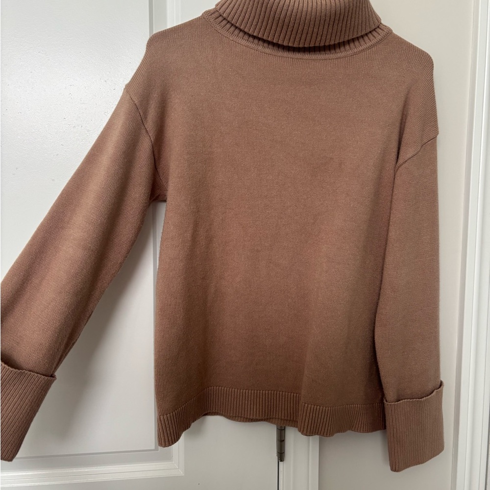 Cozy Brown Turtleneck Sweater